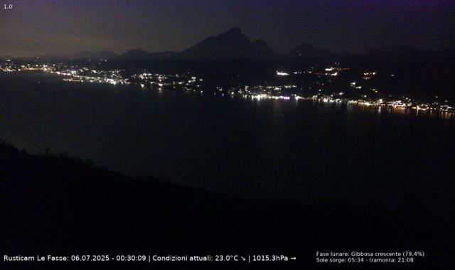 Webcam Le Fasse (San Zeno), Blick über den Gardasee
